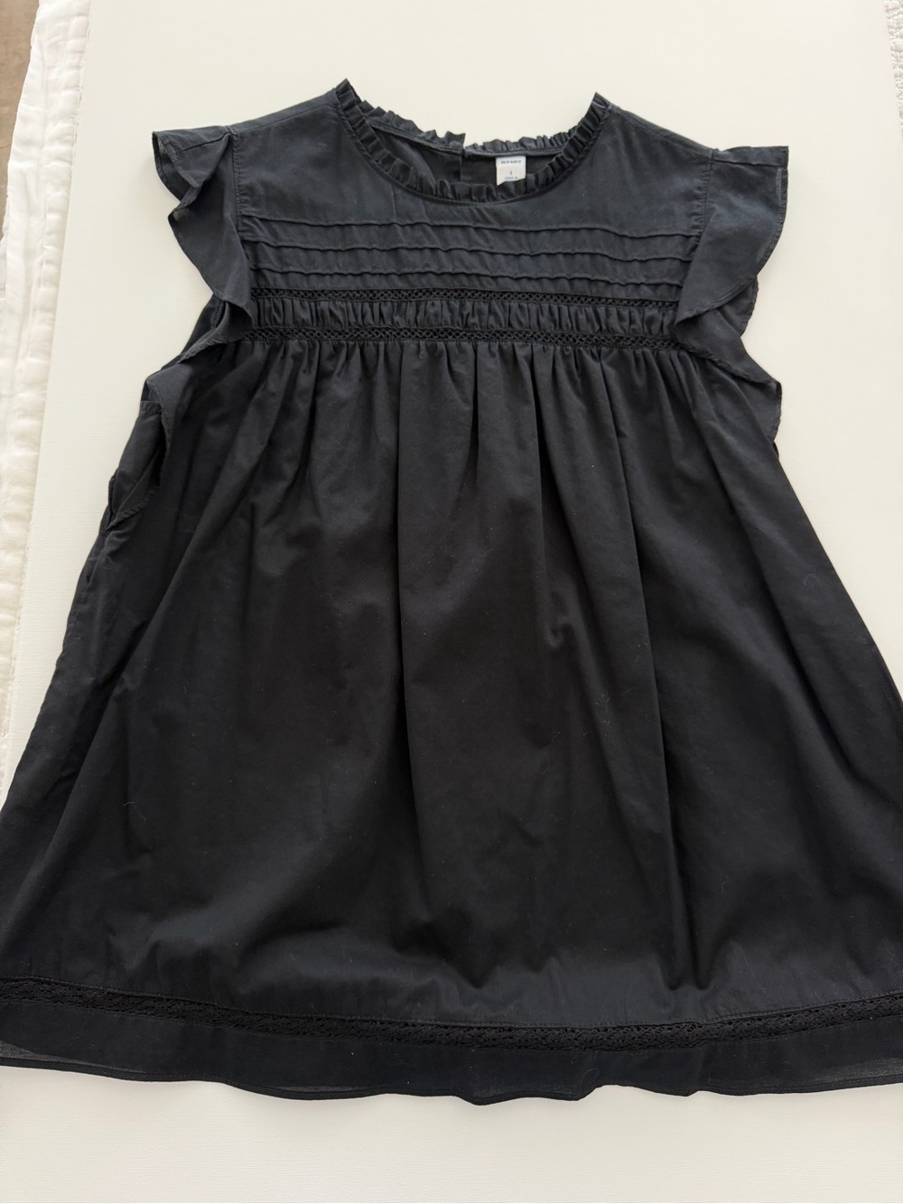Old Navy Black ruffle sleeve top